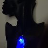 Blue Portal – Crystal Shape Mystical Blue Pendant – Rave Party / Beach Party Fancy Jewellery for Men and Women gifting