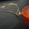Magic Portal – Crystal Stone Shaped Orange Seaglass texture Mystical pendant – for your Rave Party / Beach Party , FancyJewellery for Men and Women gifting
