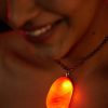 Magic Portal – Crystal Stone Shaped Orange Seaglass texture Mystical pendant – for your Rave Party / Beach Party , FancyJewellery for Men and Women gifting