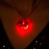 Light Heart – Red Heart Shaped Glow in the Dark Pendant for Romantic Dinner Night, Beach Party for Men/ Women gifting