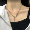 Silver Plated Chain with Cross