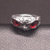 Ring Owl Eyes Red for Casual Outfit