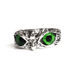 Ring Owl Eyes Green for Casual Outfit