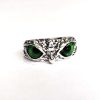 Ring Owl Eyes Green for Casual Outfit