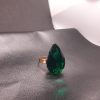 Green Glass Crystal Ring