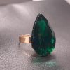 Green Glass Crystal Ring