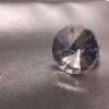 Black Glass Crystal Ring