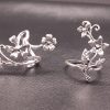 Silver Crawler Rings – 4 pieces set