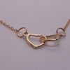 Mingled Heart Necklace Golden