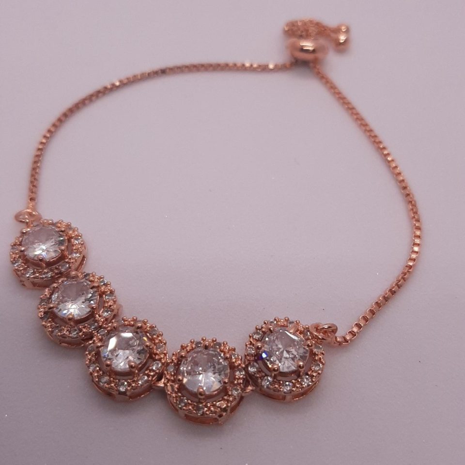 Rose gold ad bracelet