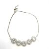 AD Adjustable Studded Cubic Zirconia Bracelet for Women