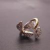 AD Butterfly Crystal Ring for Women