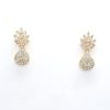 AD Small Flower Dangling Earrings