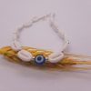 Evil Eye Anklet with White Conch