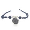 Oxidised Designer Traditional Anklet with Black Pearls