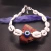 Evil Eye Anklet with White Conch