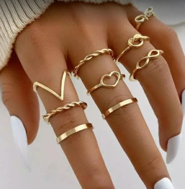 Gold on sale boho rings