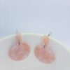 Resin Graphic Designer Earrings – Pink