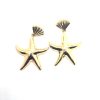 Golden Star Fish Earrings