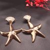 Golden Star Fish Earrings