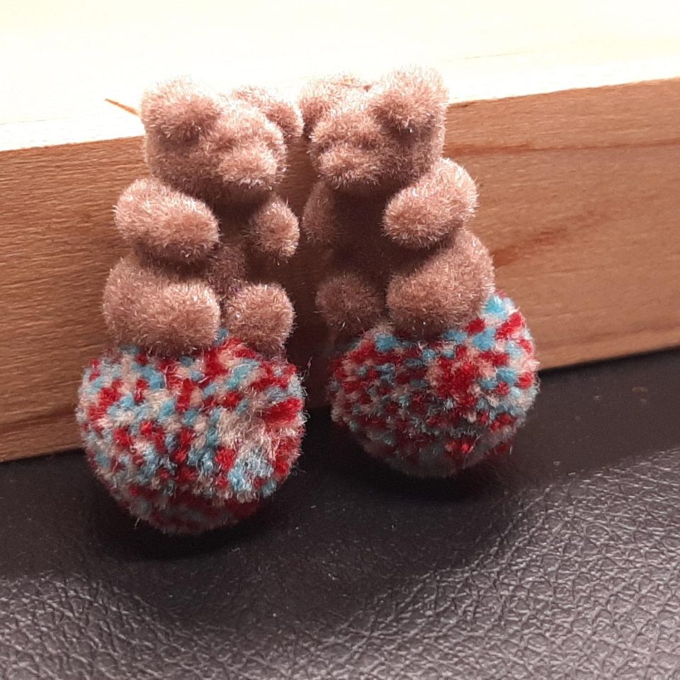 Teddy bear earrings