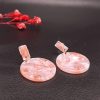 Resin Graphic Designer Earrings – Pink