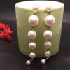 White Pearls Long Earring