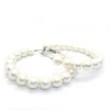 White Pearls Hoop Earrings for Women