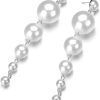 White Pearls Long Earring