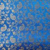 Royal Blue Banarasi Brocade Silk-Cotton Blend Fabric