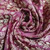 Wine Banarasi Brocade Silk Cotton Blend Fabric