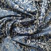 Navy Blue Banarasi Brocade Silk Cotton Blend Fabric