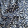 Navy Blue Banarasi Brocade Silk Cotton Blend Fabric