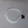 Transparent Pearls Anklet with Butterfly Charm