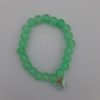 Green Beads Anklet with Butterfly Charm