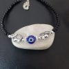 Evil Eye Anklet with Elephant Charms