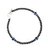 Evil Eye Nazarbattu Anklet with Black Beads