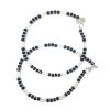 Beautiful Black and White Pearls Anklet