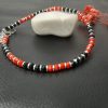 Red and Black Pearls Anklet