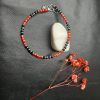 Red and Black Pearls Anklet