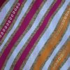 Multicolor Soft Cotton Printed Striped Fabric ( 2.5 Meter) For Women