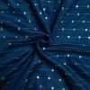 Soft Rayon Fabric (Aqua Blue) with Sequin Work ( 2.5 m ) for Women