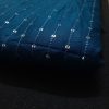 Soft Rayon Fabric (Aqua Blue) with Sequin Work ( 2.5 m ) for Women