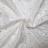 Soft Rayon Fabric ( Satin White) with Sequin Work ( 2.5 m ) for Women