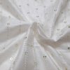 Soft Rayon Fabric ( Satin White) with Sequin Work ( 2.5 m ) for Women