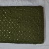 Soft Rayon Fabric (Mehndi Green) with Sequin Work ( 2.5 m ) for Women