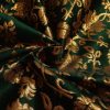 Brocade Fabric Jacquard Lehnga Dark Green Fabric