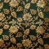 Brocade Fabric Jacquard Lehnga Dark Green Fabric