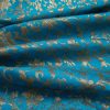 Brocade Fabric Sky Blue Lehnga / Kurti Fabric