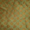 Banarasi Brocade Fabric Light Green Fabric with Work